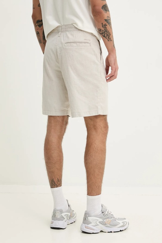Ruházat Hollister Co. vászonkeverék rövidnadrág KI328.5026.103 bézs
