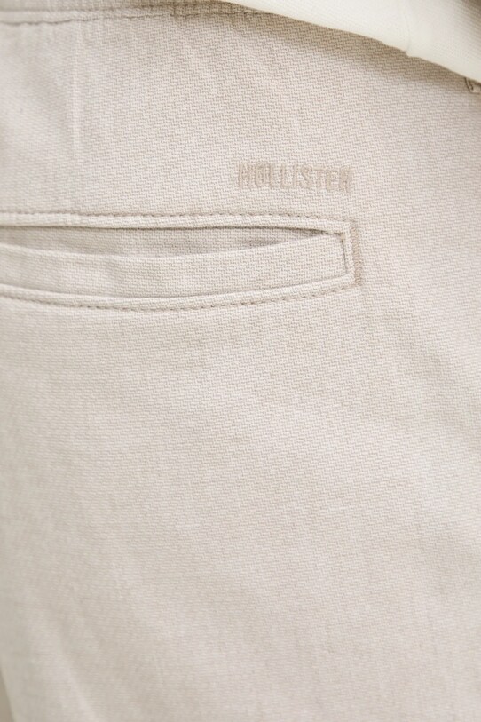 Hollister Co. pantaloni scurți din amestec de in KI328.5026.103 bej