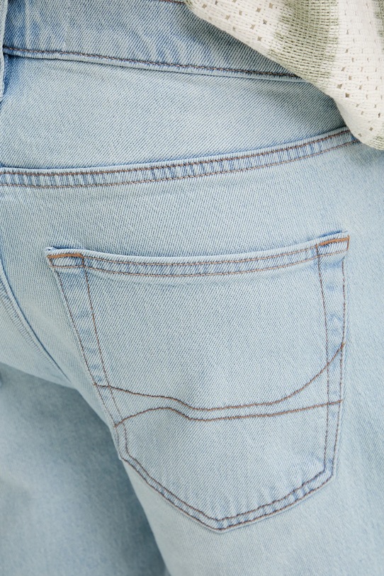 Rifľové krátke nohavice Hollister Co. modrá KI328.5115.280