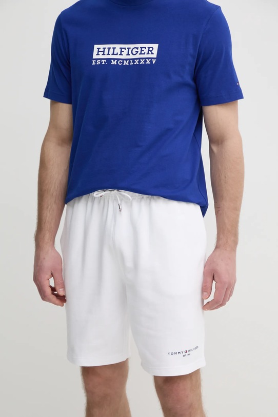 Bavlnené šortky Tommy Hilfiger biela MW0MW38698
