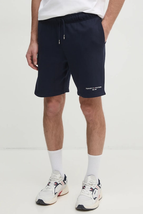 Бавовняні шорти Tommy Hilfiger бавовна темно-синій MW0MW38698