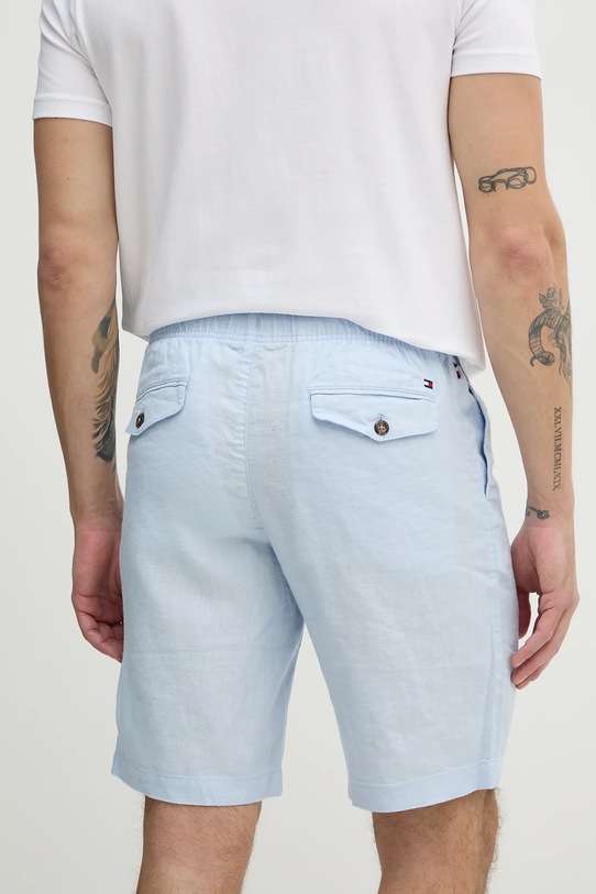 Oblečenie Ľanové šortky Tommy Hilfiger MW0MW37804 modrá