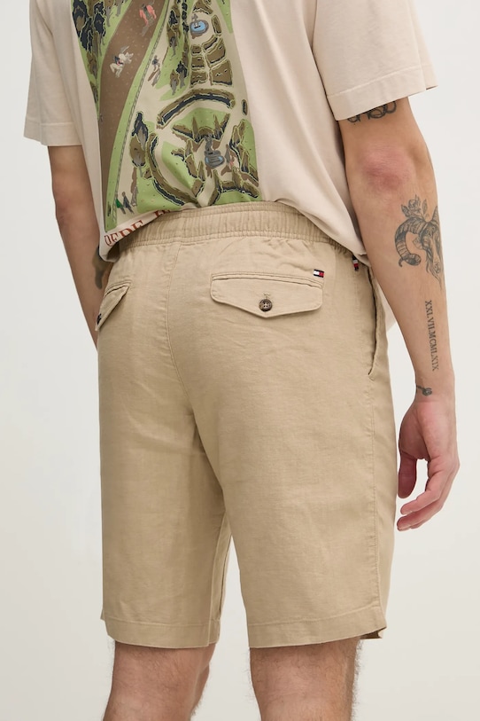 Odjeća Lanene kratke hlače Tommy Hilfiger MW0MW37804 zelena