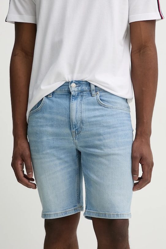 Kraťasy Tommy Hilfiger riflovina modrá MW0MW39195