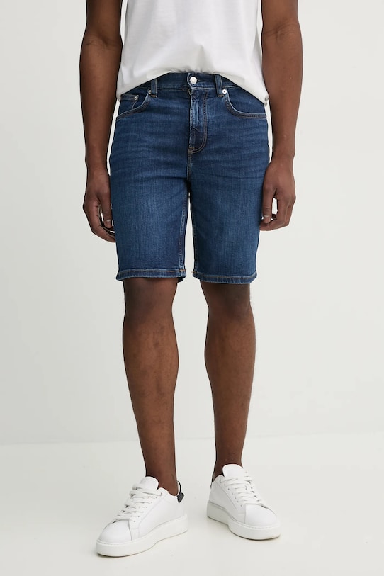 Tommy Hilfiger pantaloncini denim blu navy MW0MW39196