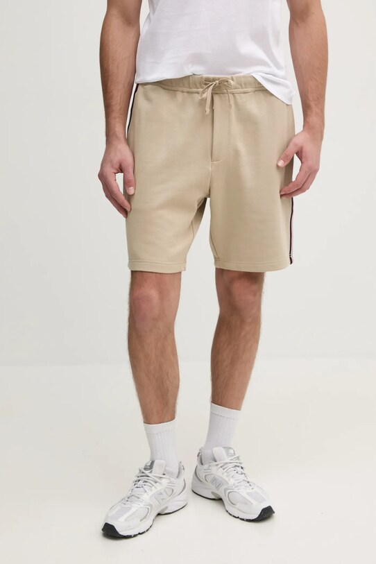 Tommy Hilfiger szorty bawełniane beżowy MW0MW39255