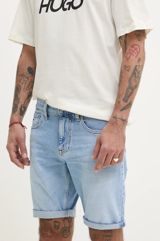 Tommy Jeans szorty jeansowe z elastanem niebieski DM0DM20954