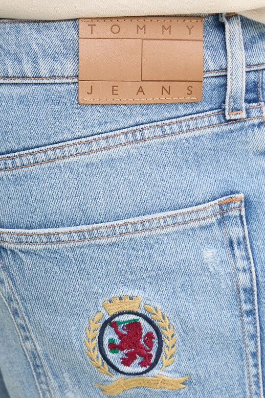 Tommy Jeans pantaloni scurți jeans albastru DM0DM20957