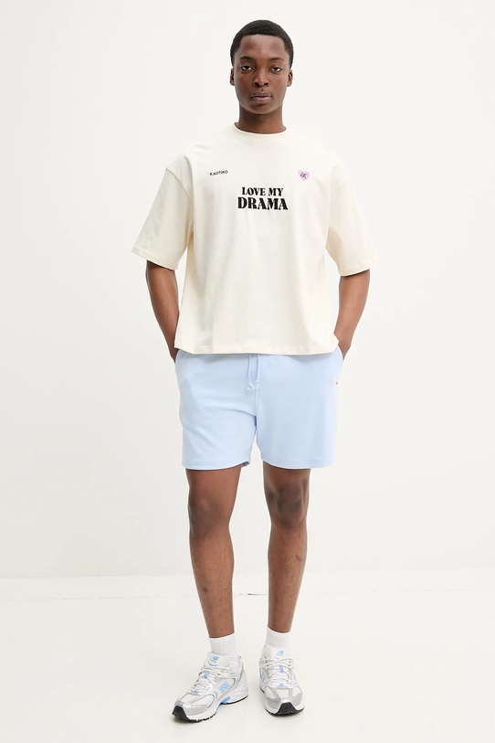 Bavlněné šortky Tommy Jeans DM0DM21369 modrá SS25