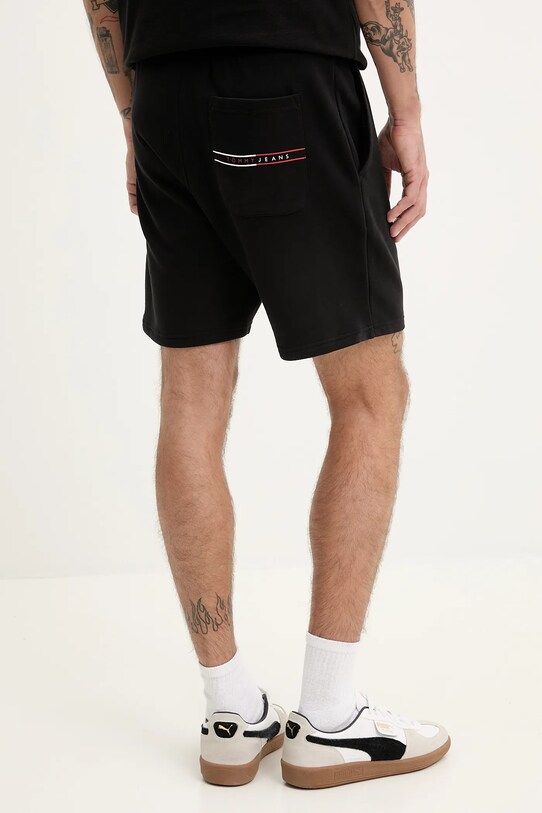 Одяг Бавовняні шорти Tommy Jeans DM0DM21369 чорний