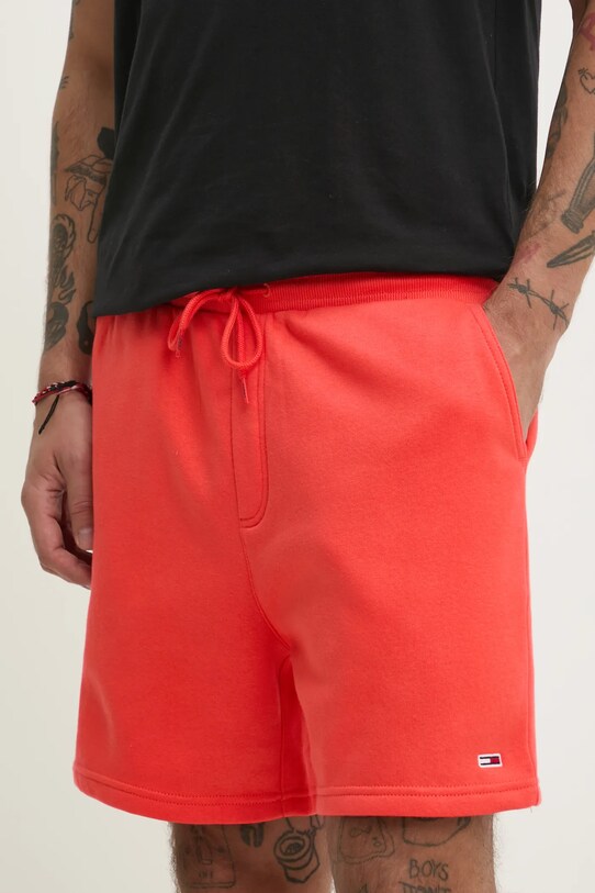 Шорти Tommy Jeans трикотаж помаранчевий DM0DM21931