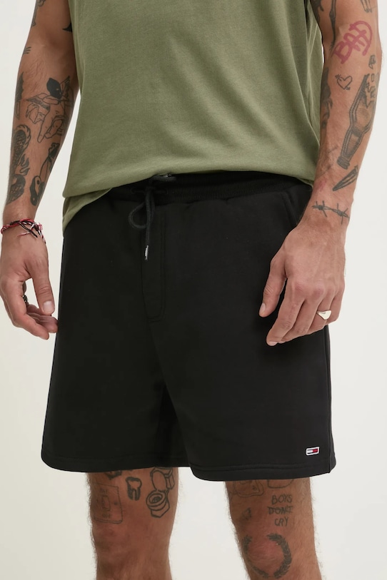 Kraťasy Tommy Jeans pletenina černá DM0DM21931