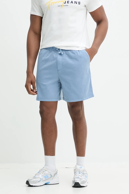 Tommy Jeans szorty bawełniane bawełna niebieski DM0DM21944
