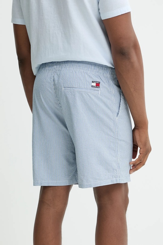 Одяг Бавовняні шорти Tommy Jeans DM0DM21946 блакитний