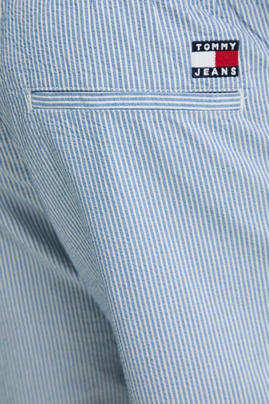 Tommy Jeans pamut rövidnadrág kék DM0DM21946