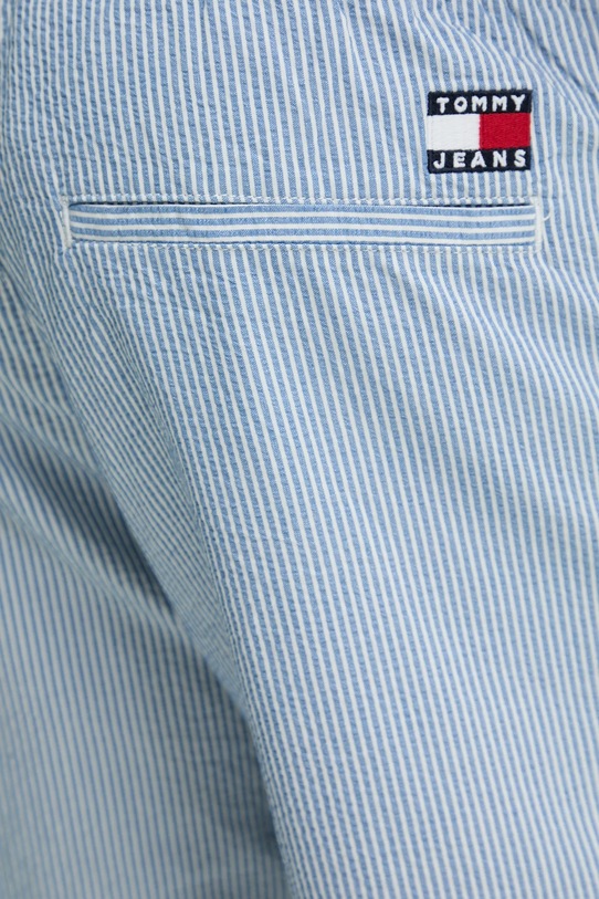 Бавовняні шорти Tommy Jeans блакитний DM0DM21946