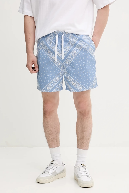 Bavlněné šortky Tommy Jeans bavlna modrá DM0DM21945