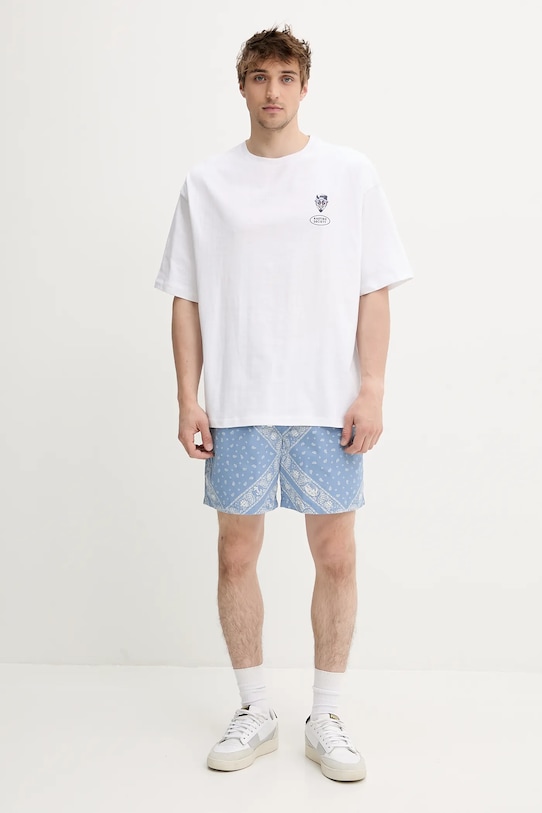 Bavlněné šortky Tommy Jeans DM0DM21945 modrá SS25