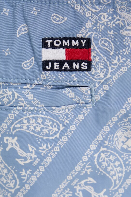 Bavlněné šortky Tommy Jeans modrá DM0DM21945