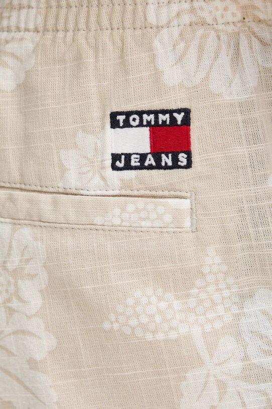 Tommy Jeans pantaloni scurți din bumbac bej DM0DM21947