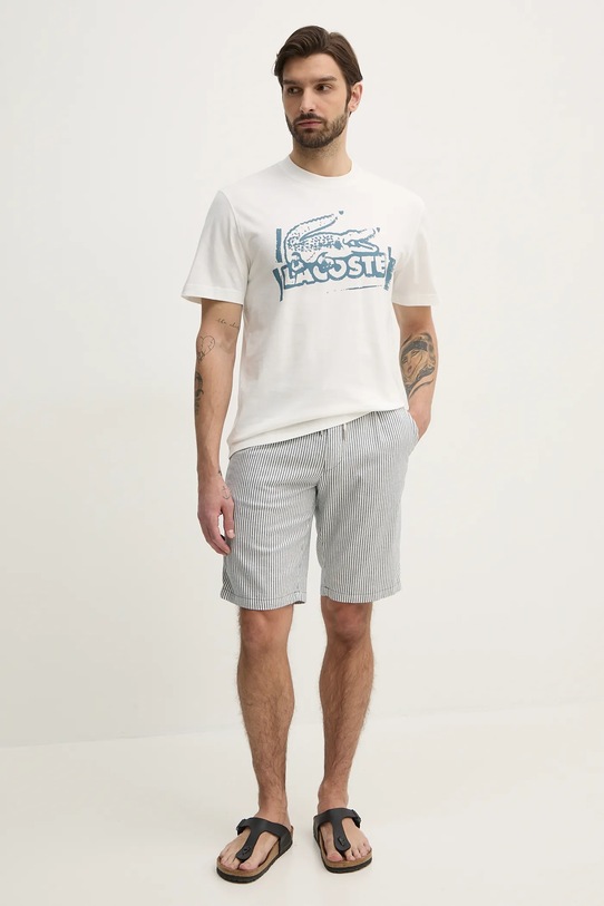 Joop! szorty z domieszką lnu 30046558 szary SS25