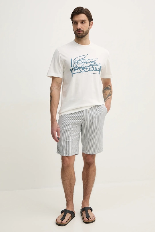 Joop! szorty z domieszką lnu 30046558 szary SS25