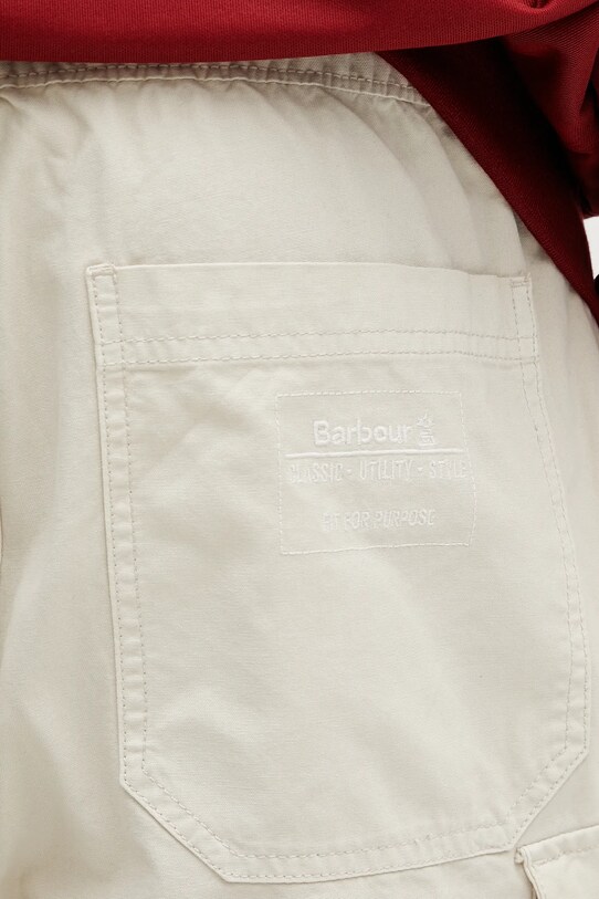 Βαμβακερό σορτσάκι Barbour Barbour Grindle Cargo Relaxed Short μπεζ MST0062