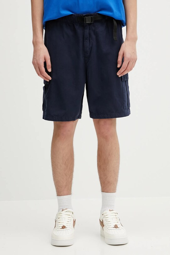 Bavlnené šortky Barbour Barbour Grindle Cargo Relaxed Short bavlna tmavomodrá MST0062