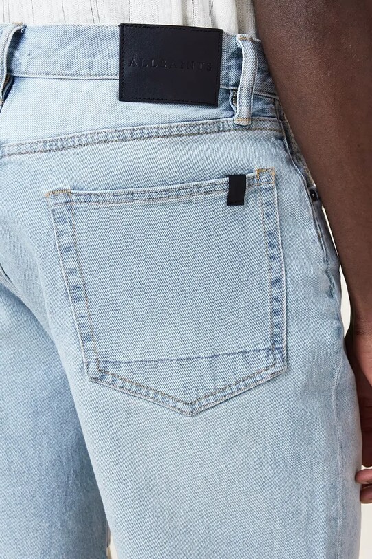 AllSaints szorty jeansowe SWITCH niebieski M022TC