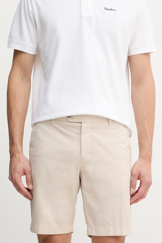 Hackett London szorty z elastanem beżowy HM801339