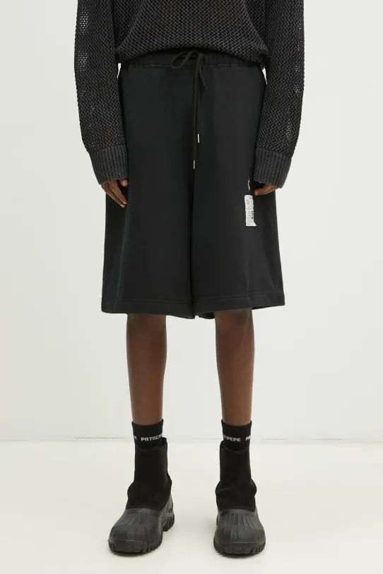 Maison MIHARA YASUHIRO cotton shorts Distressed Shorts jersey black J14SP725