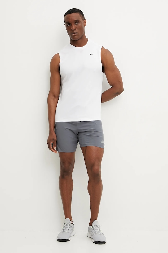 New Balance pantaloni scurți de alergare MS41283GT gri SS25