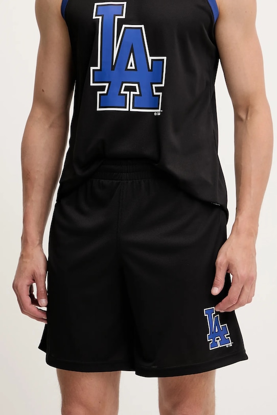Σορτς 47 brand MLB LA Dodgers πλεκτό ύφασμα μαύρο BB012PMXYEX657802JK