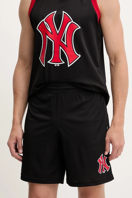 Kraťasy 47 brand MLB New York Yankees pletenina černá BB017PMXYEX657793JK