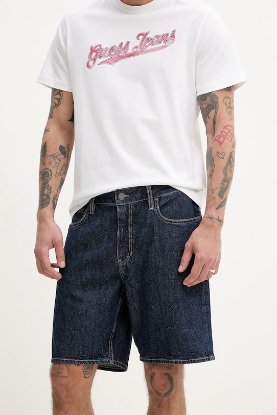 Джинсовые шорты Guess Jeans джинс тёмно-синий M4YD37.D5M55