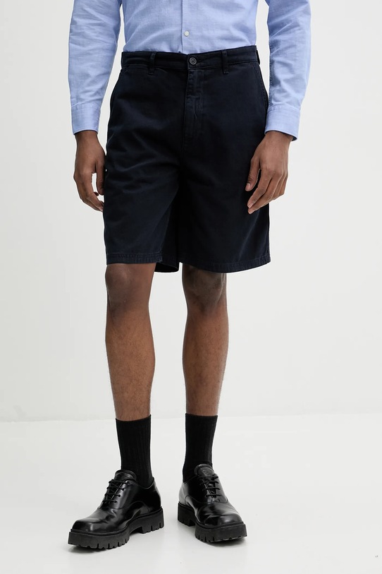 Βαμβακερό σορτσάκι Guess Jeans βαμβάκι μαύρο M5GD44.WGCV1