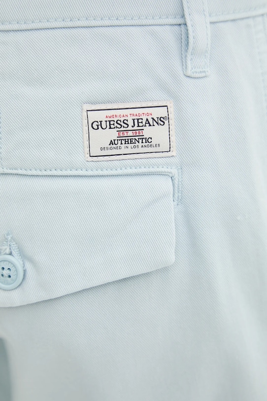 Guess Jeans pamut rövidnadrág kék M5GD44.WGCV1