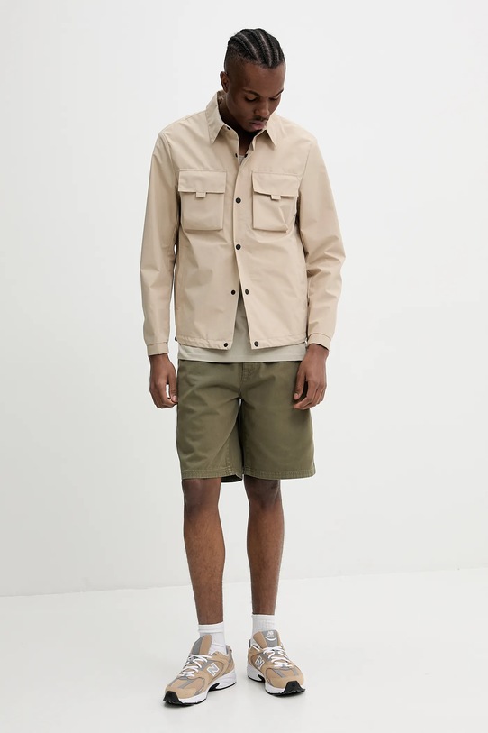 Guess Jeans pamut rövidnadrág M5GD44.WGCV1 zöld SS25