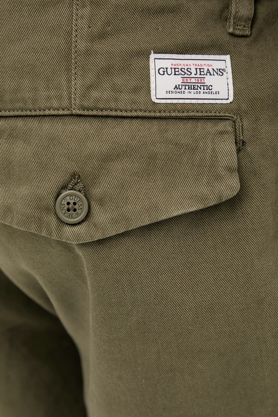 Guess Jeans pamut rövidnadrág zöld M5GD44.WGCV1