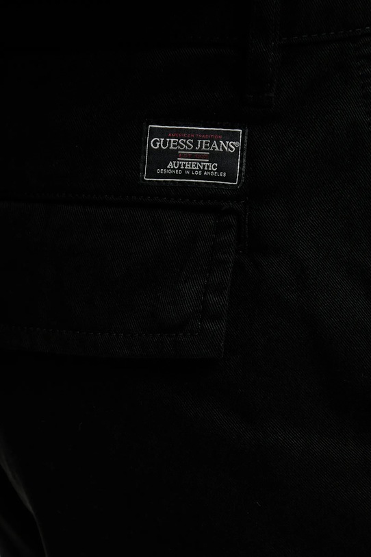 Bombažne kratke hlače Guess Jeans črna M5GD45.WGCV1