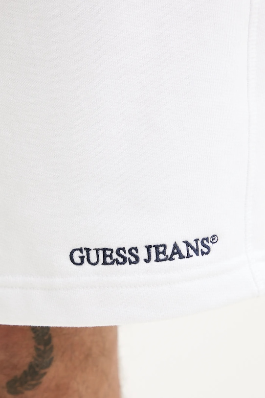 Guess Jeans pantaloncini in cotone bianco M5GD49.KCPR1