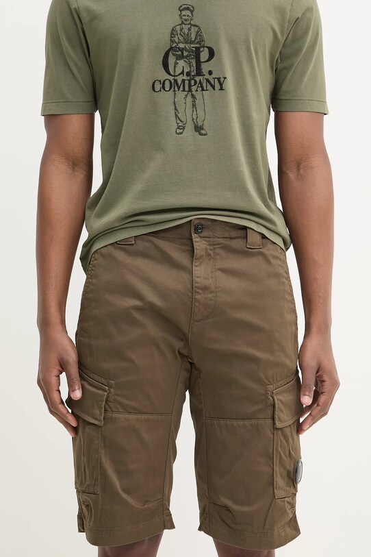 C.P. Company pantaloni scurti panza verde 18CMBE116A005694G