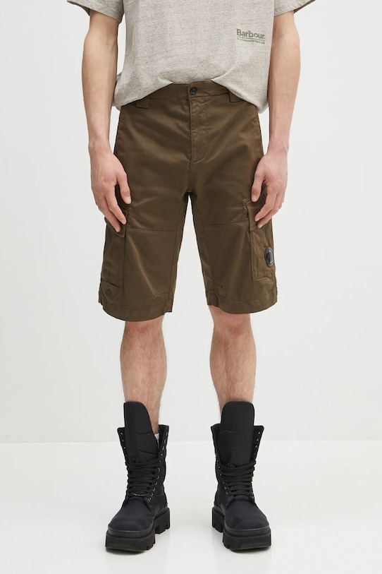 C.P. Company szorty z elastanem zielony 18CMBE116A005694G