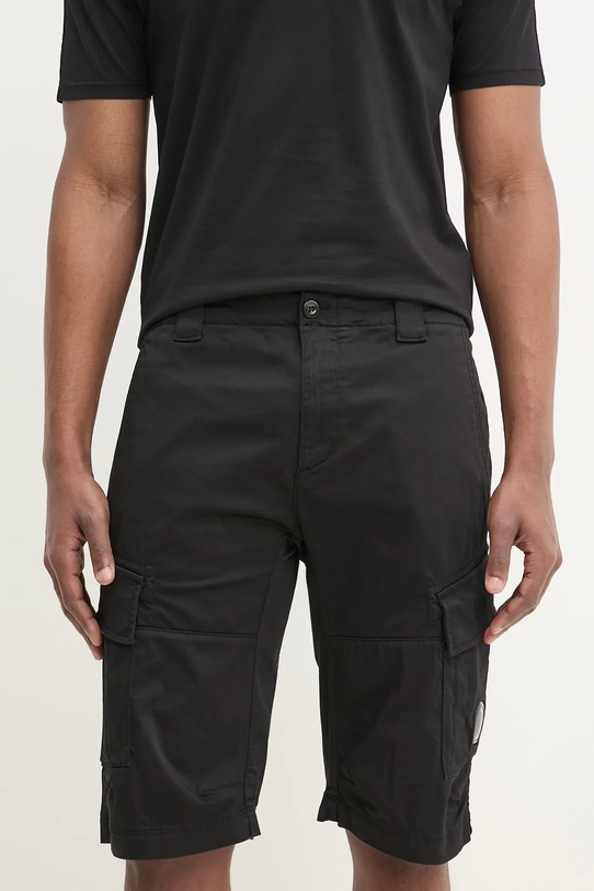 C.P. Company szorty z elastanem czarny 18CMBE116A005694G