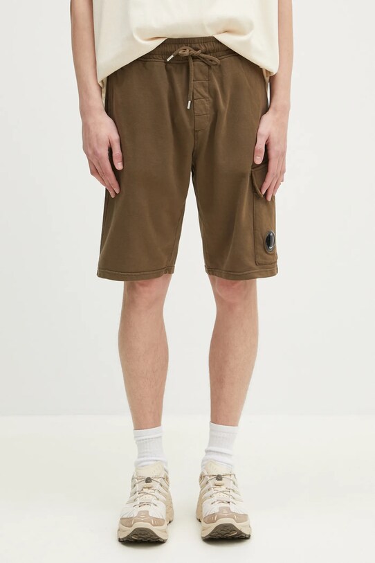 C.P. Company pantaloni scurti din bumbac bumbac verde 18CMSB069A002246G
