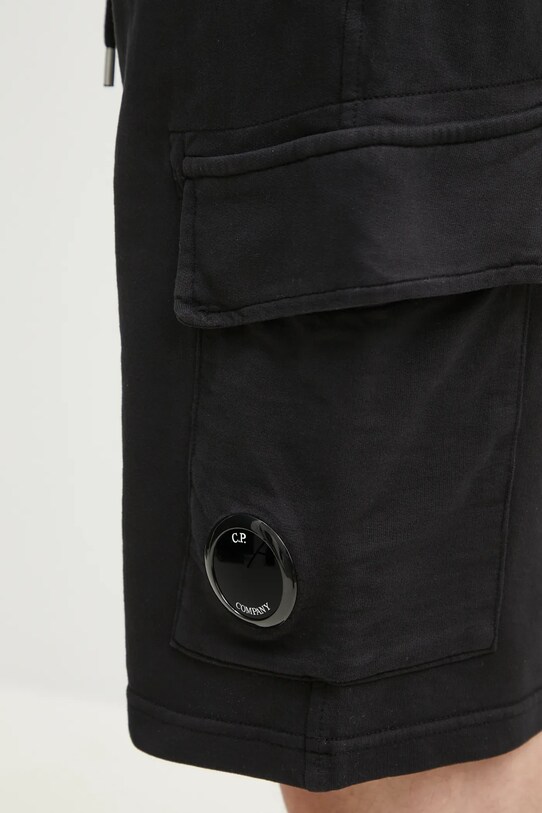Pamučne kratke hlače C.P. Company crna 18CMSB069A002246G