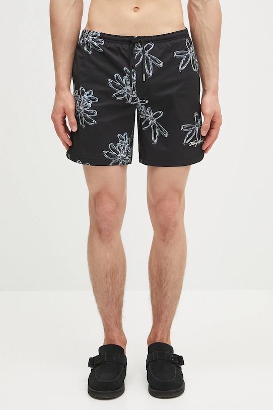 Kratke hlače za kupanje Filling Pieces Swimshorts Chrome crna 91413741861