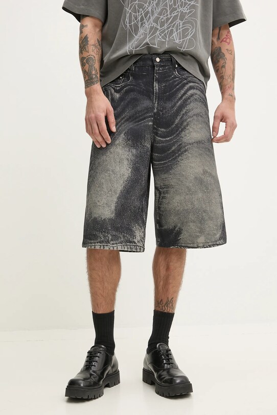 CAMPERLAB pantaloni scurti jeans bumbac gri AU00007.003