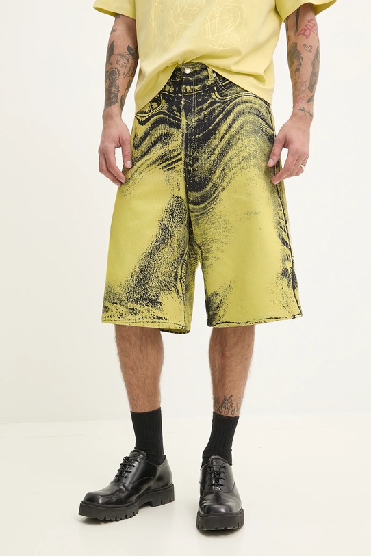 Odzież CAMPERLAB szorty jeansowe bawełniane AU00007.005 żółty