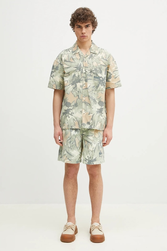 Napapijri denim shorts N-Talla Aop NP0A4IBRFCU1 green